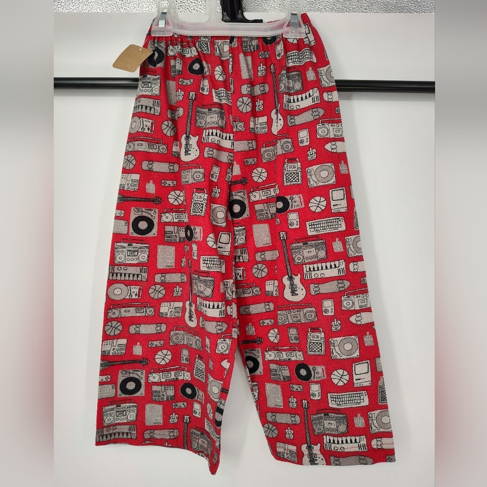 Carter's Red Music Print Pajama Pants Size Kids 5
